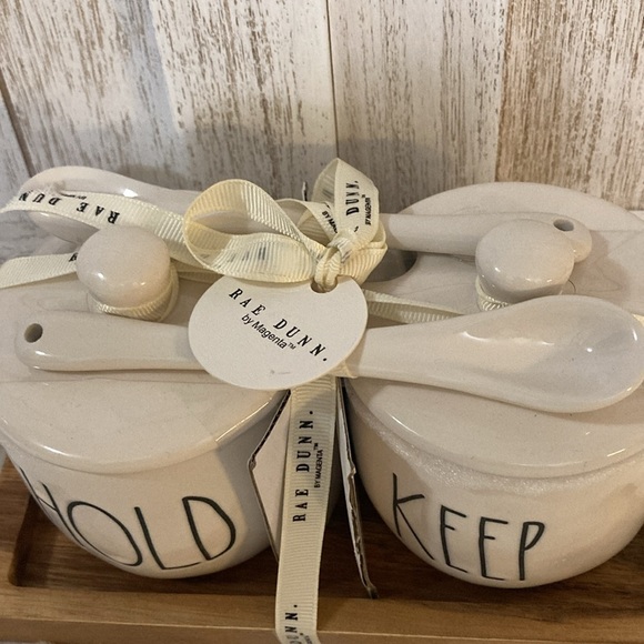 Rae Dunn Hold & Keep Containers with Lids & Spoons - Picture 4 of 8